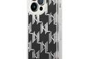 Karl Lagerfeld Monogram Liquid Glitter - Etui iPhone 14 Pro (czarny) - zdjęcie 2