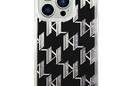 Karl Lagerfeld Monogram Liquid Glitter - Etui iPhone 14 Pro (czarny) - zdjęcie 3