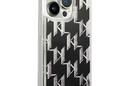 Karl Lagerfeld Monogram Liquid Glitter - Etui iPhone 14 Pro (czarny) - zdjęcie 4