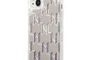 Karl Lagerfeld Monogram Liquid Glitter - Etui iPhone 14 (srebrny) - zdjęcie 2