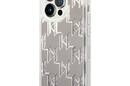 Karl Lagerfeld Monogram Liquid Glitter - Etui iPhone 14 Pro Max (srebrny) - zdjęcie 2