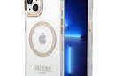 Guess Metal Outline Magsafe - Etui iPhone 14 (przezroczysty / z - zdjęcie 1