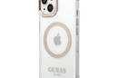 Guess Metal Outline Magsafe - Etui iPhone 14 (przezroczysty / z - zdjęcie 2