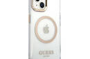 Guess Metal Outline Magsafe - Etui iPhone 14 (przezroczysty / z - zdjęcie 4