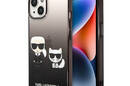 Karl Lagerfeld Gradient Ikonik Karl & Choupette - Etui iPhone 14 Plus (czarny) - zdjęcie 1