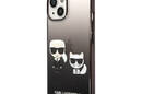 Karl Lagerfeld Gradient Ikonik Karl & Choupette - Etui iPhone 14 Plus (czarny) - zdjęcie 2