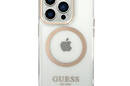Guess Metal Outline Magsafe - Etui iPhone 14 Pro (przezroczysty / z - zdjęcie 3
