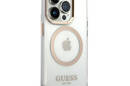 Guess Metal Outline Magsafe - Etui iPhone 14 Pro (przezroczysty / z - zdjęcie 4