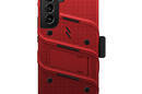 ZIZO BOLT Series - Pancerne etui Samsung Galaxy S22+ ze szkłem 9H na ekran + uchwyt z podstawkš (czerwony) - zdjęcie 2