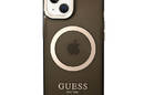 Guess Gold Outline Translucent MagSafe - Etui iPhone 14 (czarny) - zdjęcie 3