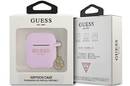 Guess 4G Charms Silicone Case  - Etui AirPods (Purple) - zdjęcie 3