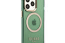 Guess Gold Outline Translucent MagSafe - Etui iPhone 13 Pro (zielony) - zdjęcie 4