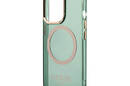 Guess Gold Outline Translucent MagSafe - Etui iPhone 13 Pro (zielony) - zdjęcie 6