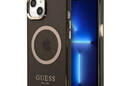 Guess Gold Outline Translucent MagSafe - Etui iPhone 13 (czarny) - zdjęcie 1