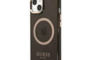 Guess Gold Outline Translucent MagSafe - Etui iPhone 13 (czarny) - zdjęcie 2