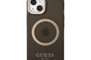 Guess Gold Outline Translucent MagSafe - Etui iPhone 13 (czarny) - zdjęcie 3