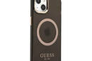 Guess Gold Outline Translucent MagSafe - Etui iPhone 13 (czarny) - zdjęcie 4