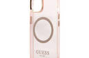 Guess Gold Outline Translucent MagSafe - Etui iPhone 13 (r - zdjęcie 6