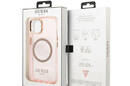 Guess Gold Outline Translucent MagSafe - Etui iPhone 13 (r - zdjęcie 8
