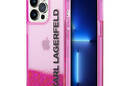Karl Lagerfeld Liquid Glitter Translucent Elongated Logo Case  - zdjęcie 1
