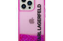 Karl Lagerfeld Liquid Glitter Translucent Elongated Logo Case  - zdjęcie 3