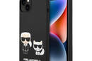 Karl Lagerfeld Liquid Silicone Karl & Choupette MagSafe - Etui iPhone 14 Plus (czarny) - zdjęcie 1