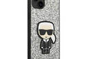 Karl Lagerfeld Glitter Flakes Ikonik - Etui iPhone 14 Plus (srebrny) - zdjęcie 4