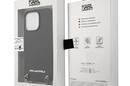 Karl Lagerfeld Leather Textured and Chain - Etui iPhone 13 Pro (czarny) - zdjęcie 8
