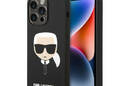 Karl Lagerfeld Silicone Ikonik Karl`s Head MagSafe - Etui iPhone 14 Pro (czarny) - zdjęcie 1