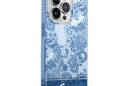 Guess Porcelain Collection - Etui iPhone 14 Pro (niebieski) - zdjęcie 4