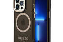 Guess Gold Outline Translucent MagSafe - Etui iPhone 14 Pro Max (czarny) - zdjęcie 1