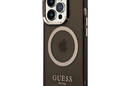 Guess Gold Outline Translucent MagSafe - Etui iPhone 14 Pro Max (czarny) - zdjęcie 2