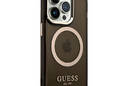 Guess Gold Outline Translucent MagSafe - Etui iPhone 14 Pro Max (czarny) - zdjęcie 4
