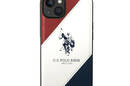 US Polo Assn Tricolor Embossed - Etui iPhone 14 Plus (bia - zdjęcie 3