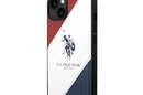 US Polo Assn Tricolor Embossed - Etui iPhone 14 (bia - zdjęcie 2