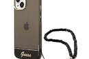 Guess Translucent Pearl Strap - Etui iPhone 14 (czarny) - zdjęcie 1
