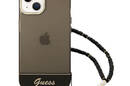 Guess Translucent Pearl Strap - Etui iPhone 14 (czarny) - zdjęcie 2