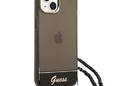 Guess Translucent Pearl Strap - Etui iPhone 14 (czarny) - zdjęcie 3