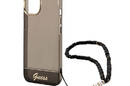 Guess Translucent Pearl Strap - Etui iPhone 14 (czarny) - zdjęcie 5