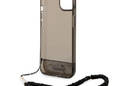 Guess Translucent Pearl Strap - Etui iPhone 14 (czarny) - zdjęcie 6