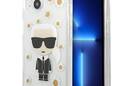 Karl Lagerfeld Iconic Karl Flower - Etui iPhone 13 Mini (przezroczysty) - zdjęcie 1