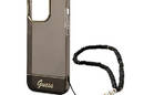 Guess Translucent Pearl Strap - Etui iPhone 14 Pro Max (czarny) - zdjęcie 5