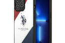 US Polo Assn Tricolor Embossed - Etui iPhone 14 Pro (bia - zdjęcie 1