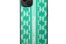 Karl Lagerfeld Monogram Stripe - Etui iPhone 14 Plus (zielony) - zdjęcie 3