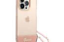 Guess Translucent Pearl Strap - Etui iPhone 14 Pro (r - zdjęcie 3