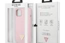 Guess Silicone Triangle Logo - Etui iPhone 13 mini (liliowy) - zdjęcie 8