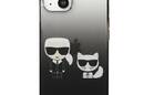 Karl Lagerfeld Gradient Ikonik Karl & Choupette - Etui iPhone 13  mini (czarny) - zdjęcie 2