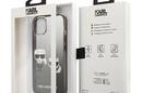 Karl Lagerfeld Gradient Ikonik Karl & Choupette - Etui iPhone 13  mini (czarny) - zdjęcie 7