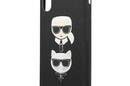 Karl Lagerfeld Saffiano Karl & Choupette Heads - Etui iPhone Xs / X (czarny) - zdjęcie 3