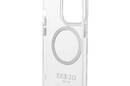 Guess Metal Outline MagSafe - Etui iPhone 14 Pro (przezroczysty / srebrny) - zdjęcie 7